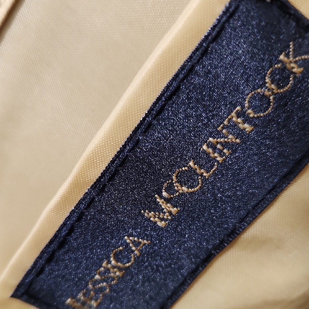 Jessica McClintock Gold Clutch Wristlet Bag - Picture 3 of 7